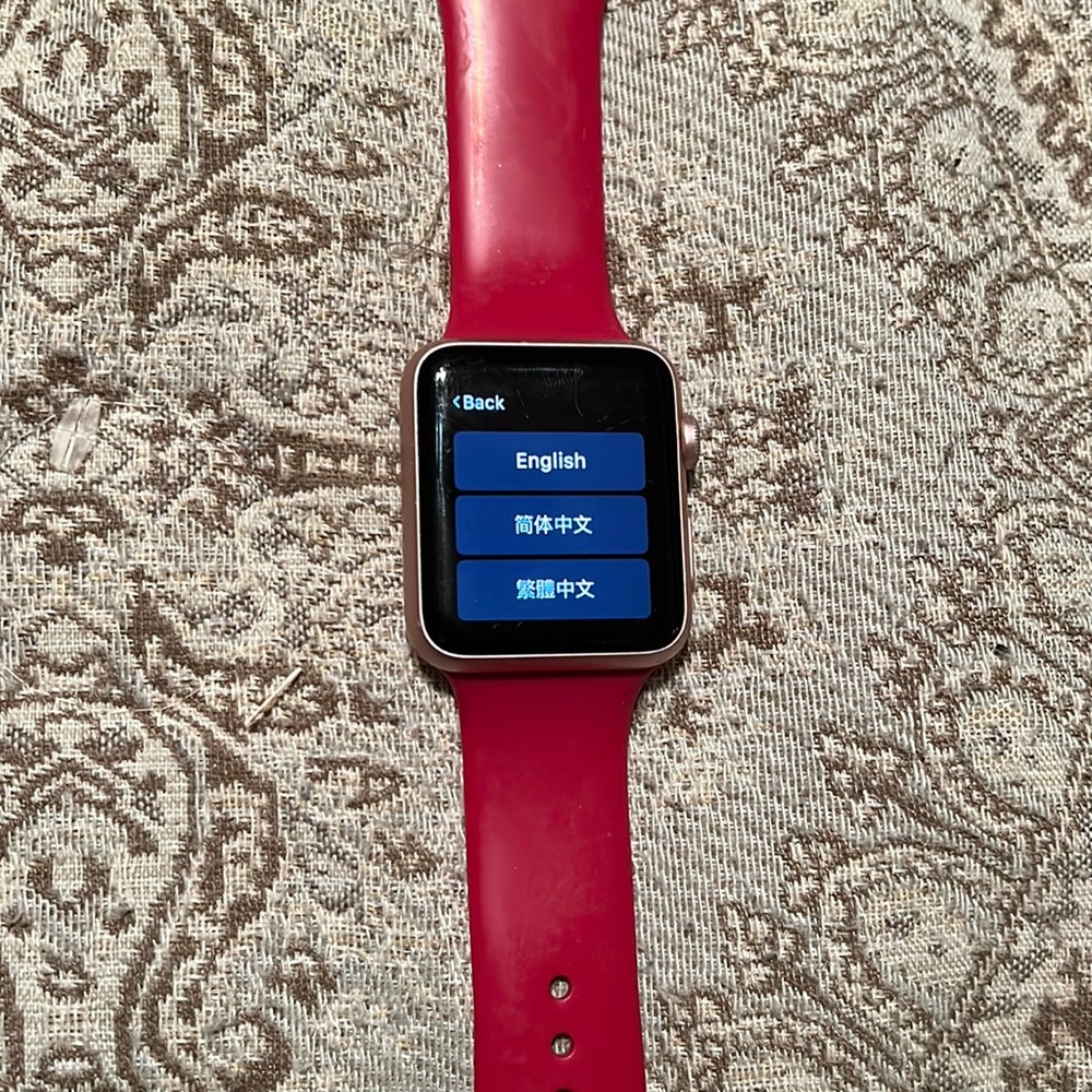 Series 1 Apple Watch rose gold interchangeable band 42MM series one